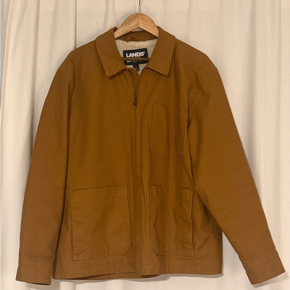 Lands' End Men's Tan Field Coat